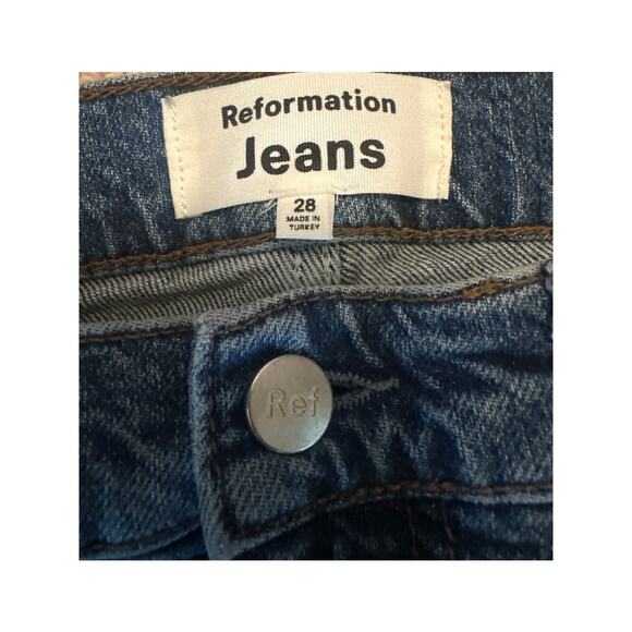 Reformation Blue Straight Leg Jeans - Picture 5 of 5